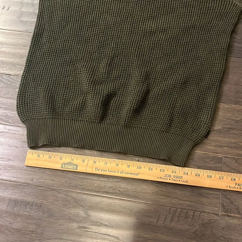 Timberland Waffle Knit Crew Neck Sweater shirt new Olive Green Mens Size Medium